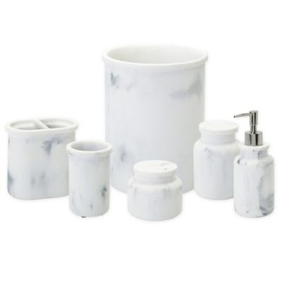 Everhome&trade; Faux Marble Bath Accessory Collection
