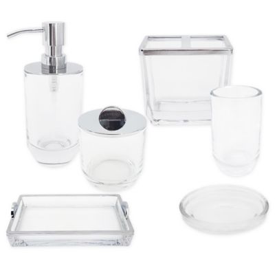 The Threadery™ Curved Glass Bath Accessory Collection | Bed Bath & Beyond