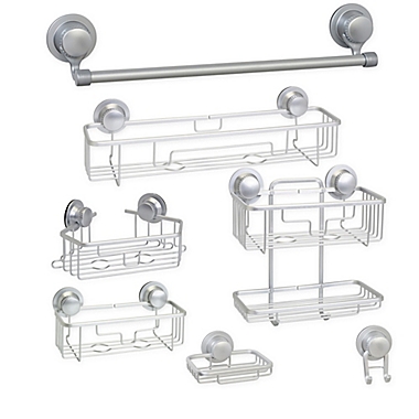 Squared Away&trade; NeverRust&reg; Aluminum Suction Bath Collection. View a larger version of this product image.