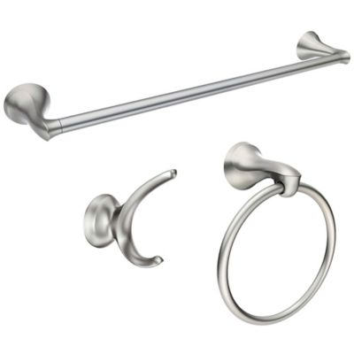 GERZ Bathroom Hardware Accessories Sets SUS304 Stainless Steel Bath Shower Set 3 