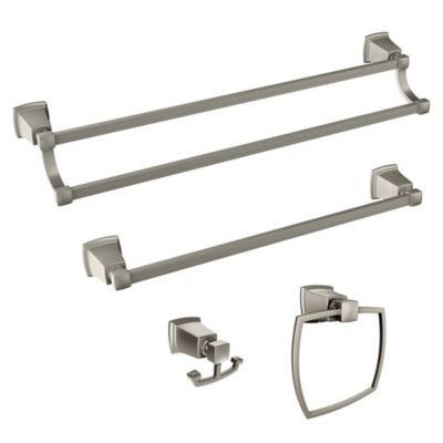 Moen&reg; Boardwalk Bathroom Fixtures in Brushed Nickel