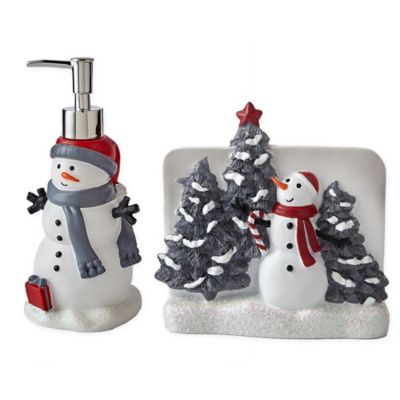 SKL Home Whistler Snowman Bath Accessory Collection Bed Bath and