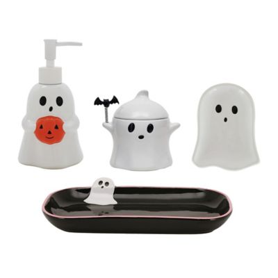H for Happy&trade; Cute Ghosts Stoneware Bath Accessory Collection
