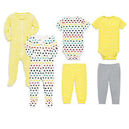 Primary® Unisex Mini Stripes and Rainbow Hearts Baby Essentials Collection
