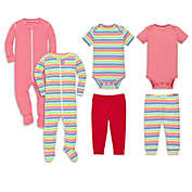Primary&reg; Unisex Rainbow Mini Stripe Organic Cotton Baby Essentials Collection
