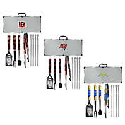 NFL 8-Piece Stainless Steel BBQ Grilling Tool Set Collection