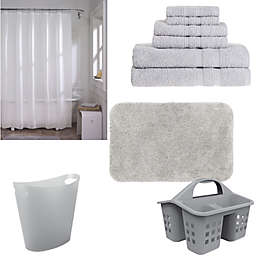 Bath Linens and Shower Value Dorm Room Collection