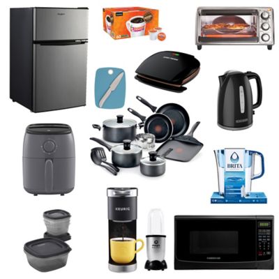 Kitchen Cookware Complete Dorm Room Collection