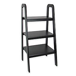 Wayborn Ladder Storage Shelf Bookcase in Black