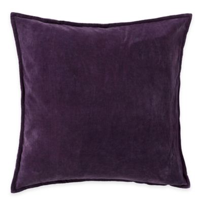 Surya Velizh 22-Inch Square Throw Pillow in Eggplant