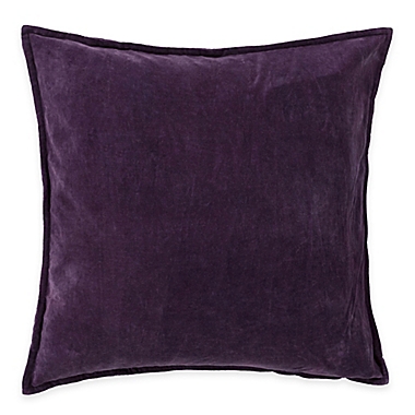 Surya Velizh 22-Inch Square Throw Pillow in Eggplant. View a larger version of this product image.