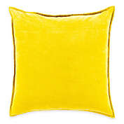 Surya Velizh 20-Inch Square Throw Pillow in Mustard