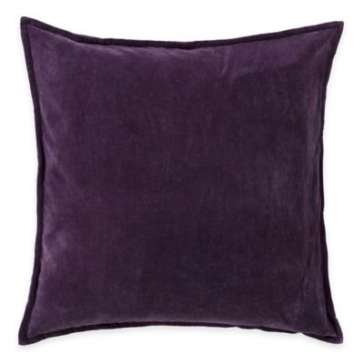 Surya Velizh 20-Inch Square Throw Pillow in Eggplant