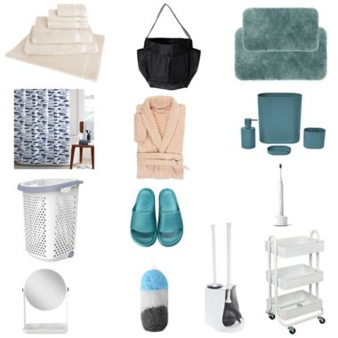 Bath Linens, Shower, and Laundry Complete Dorm Room Collection. View a larger version of this product image.