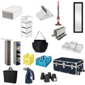 Storage, Cleaning and Laundry Complete Dorm Room Collection