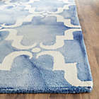 Alternate image 1 for Safavieh Dip Dye Trellis Curve 2-Foot x 3-Foot Accent Rug in Blue/Ivory