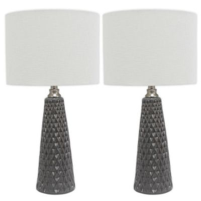 textured ceramic table lamp