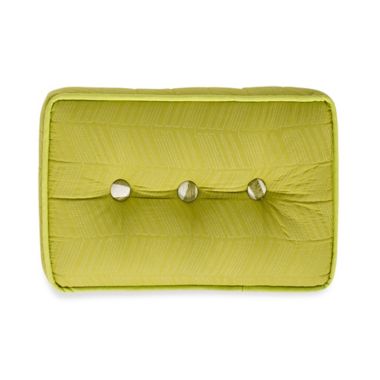 HiEnd Accents Capri Boxed Oblong Throw Pillow in Green/White. View a larger version of this product image.