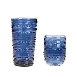 Beaded Drinkware Collection in Blue