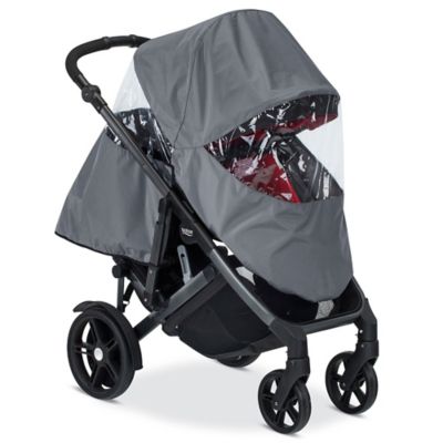 britax double stroller rain cover