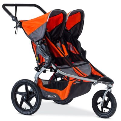 bob double stroller orange