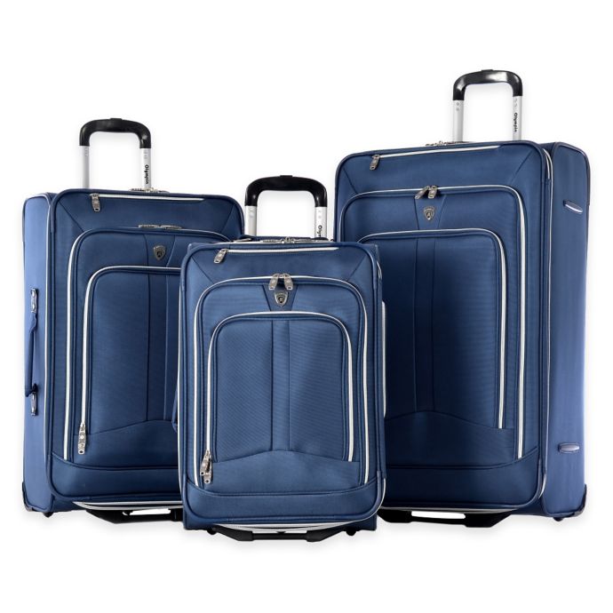 Olympia® USA Hamburg 3Piece Rolling Expandable Luggage Set Bed Bath