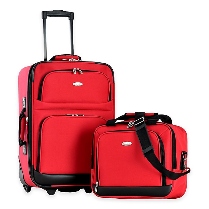 Olympia® USA Let's Travel! 2-Piece Rolling Carry On Luggage Set | Bed ...