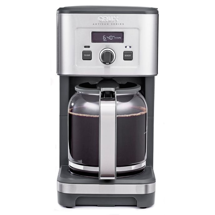 CRUX® Artisan Series 14Cup Programmable Coffee Maker in Stainless