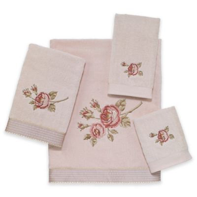 rose bath towels