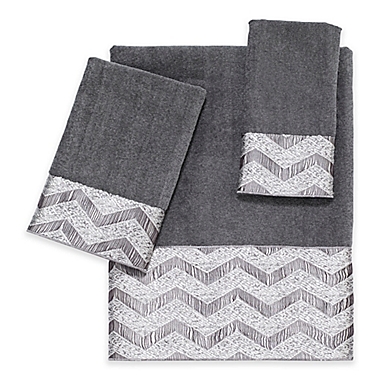 Avanti Chevron Nickel Bath Towel. View a larger version of this product image.