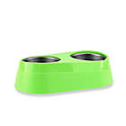 Alternate image 0 for O2COOL&reg; Chilled Double Pet Bowl in Green