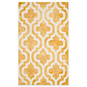 Safavieh Dip Dye Double Trellis 2-Foot x 3-Foot Accent Rug in Gold/Ivory