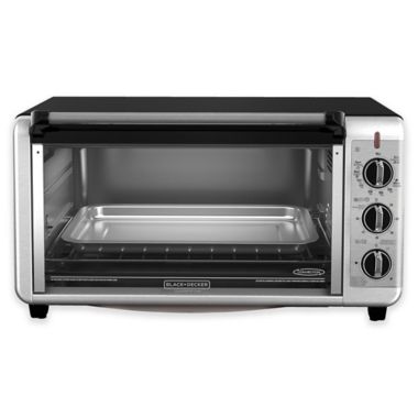 Black + Decker&trade; Extra-Wide Toaster Oven. View a larger version of this product image.