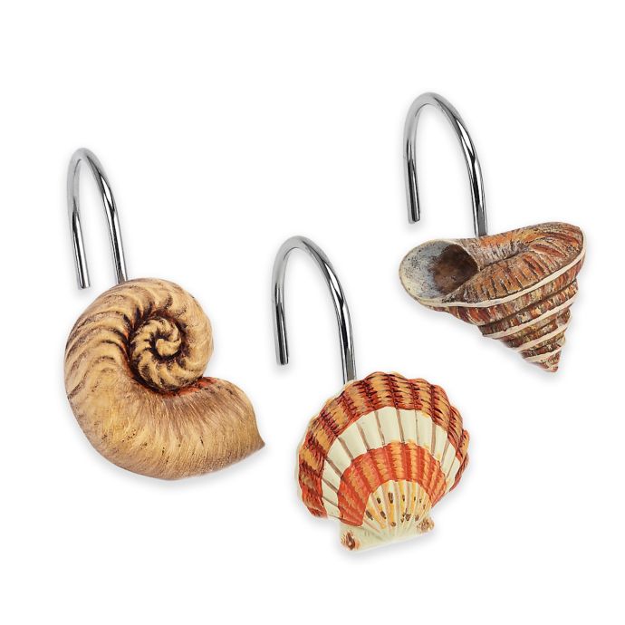Avanti Seaside Vintage Shower Curtain Hooks (Set of 12) Bed Bath and