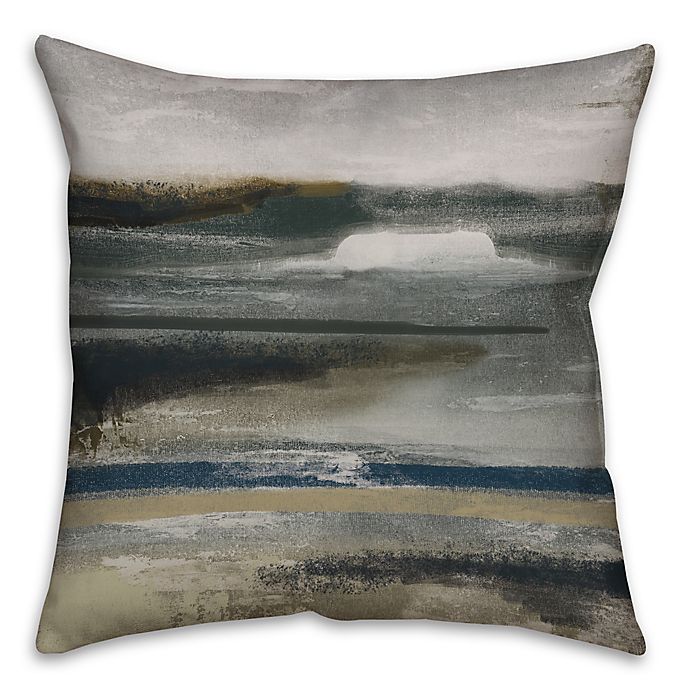 Neutral Abstract Throw Pillow in Grey/Brown | Bed Bath & Beyond