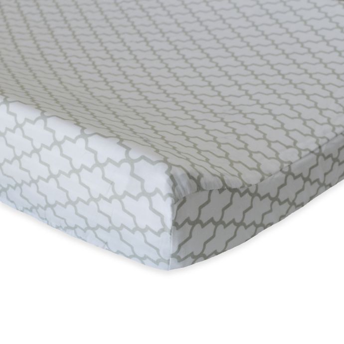 Oliver B Trellis Changing Pad Cover In Grey Bed Bath Beyond