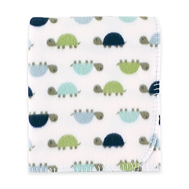 BabyVision&reg; Luvable Friends&reg; Turtles Printed Fleece Blanket in Blue. View a larger version of this product image.