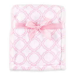 BabyVision® Luvable Friends® Lattice Coral Fleece Blanket in Pink