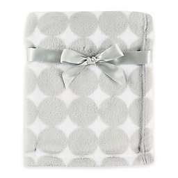 BabyVision® Luvable Friends® Dot Coral Fleece Blanket in Grey