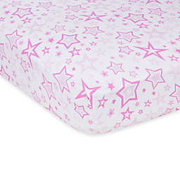 MiracleWare Pink Stars Muslin Crib Sheet