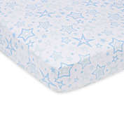 MiracleWare Blue Stars Muslin Crib Sheet