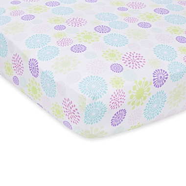 MiracleWare Colorful Bursts Muslin Crib Sheet. View a larger version of this product image.