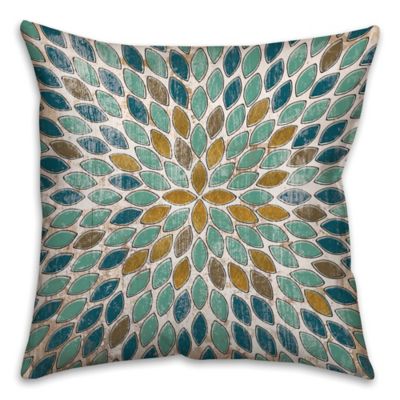 blue and gold throw pillows