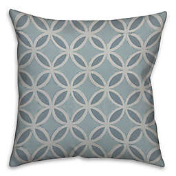 Painted Circle Abstract 16-Inch Square Throw Pillow
