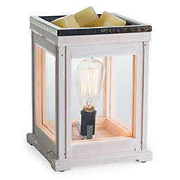 Candle Warmers Etc. Weathered Wood Edison Bulb Wax Warmer