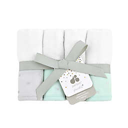 Just Born® Sparkle 4-Pack Washcloths in Mint