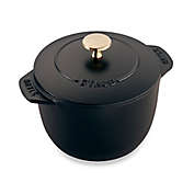 Staub Enameled Cast Iron Petite Covered Dutch Oven in Matte Black