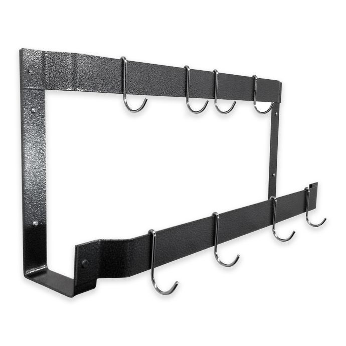 Rogar Offset Double Wall Mounted Pot Rack Bed Bath Beyond