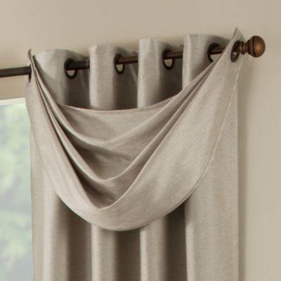 yellow scarf valance