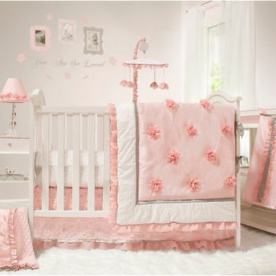 dusty pink cot bedding